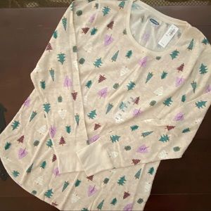 Old Navy Winter Tree PJ top Size XXL Tall